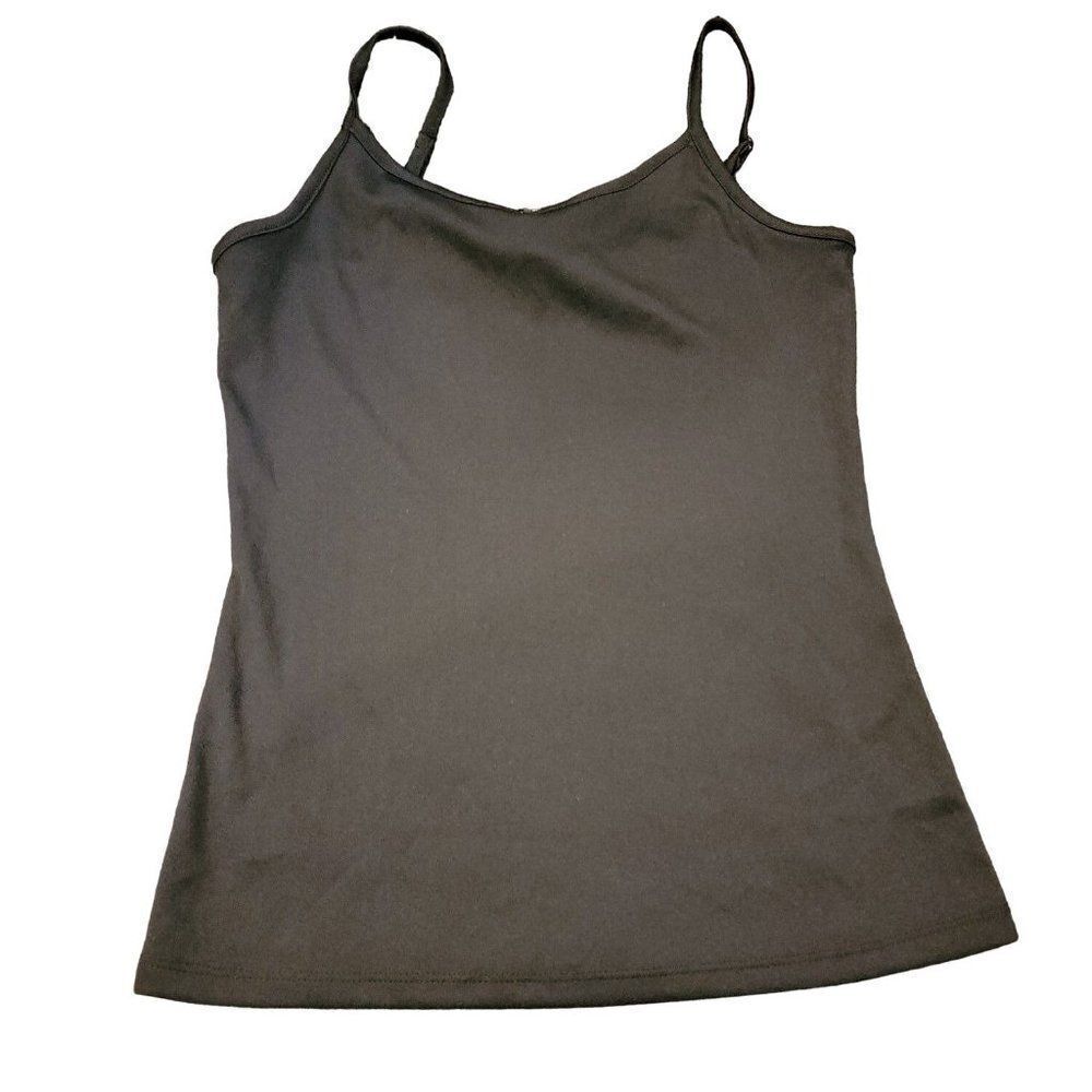INC Womens Black Sleeveless Pullover Spaghetti Strap Top Size PS
